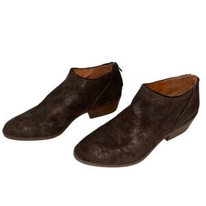 Lucky‎ Brand LK-FAI Dark Brown Suede Booties Size 9.5 Excellent Condition